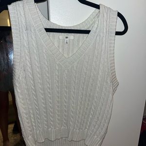 Cable Knit Sweater Tank